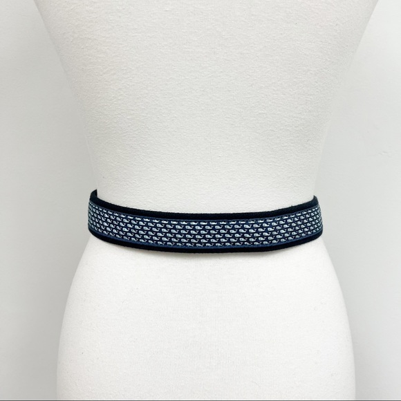 Vineyard Vines Canvas Whale Belt Made in USA Size 30 - Picture 8 of 11